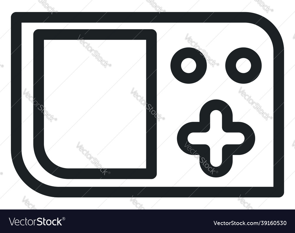 Gaming pad on a white background Royalty Free Vector Image