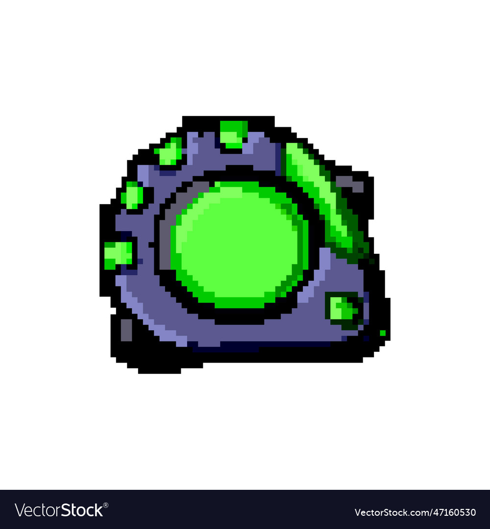Tool tape measure game pixel art Royalty Free Vector Image