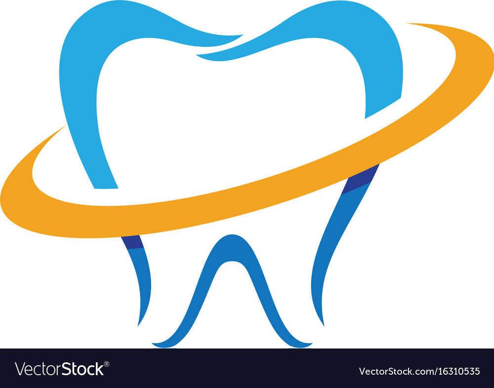 Dental logo template icon design Royalty Free Vector Image