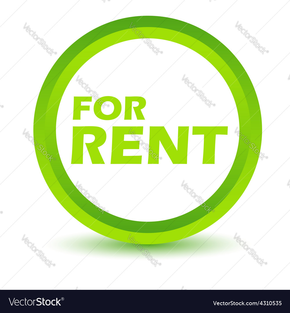 Green rent icon