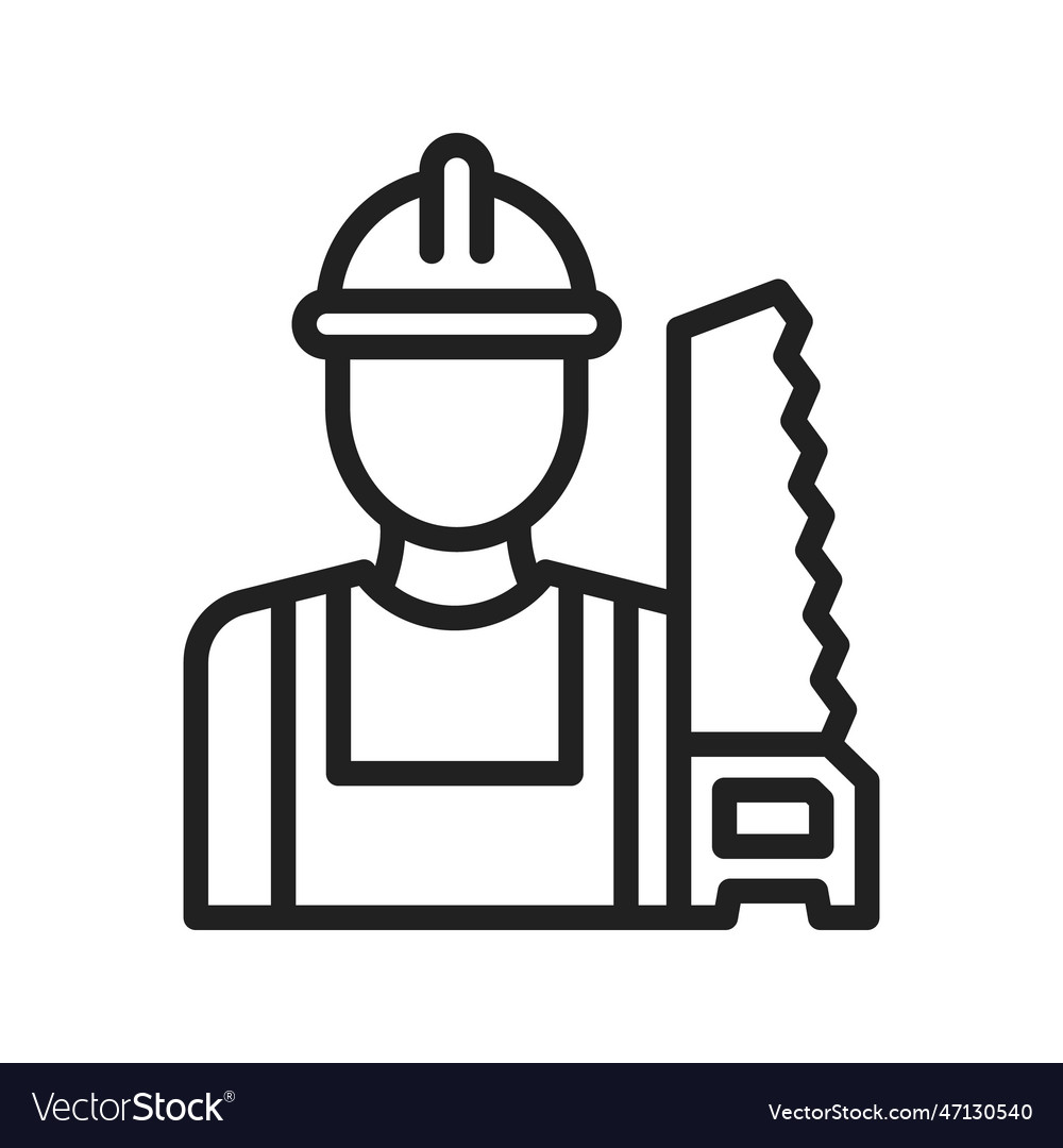 Carpenter icon image Royalty Free Vector Image