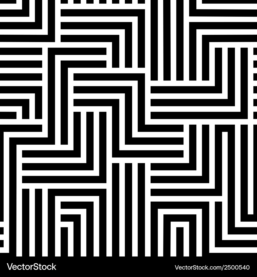 Maze seamless pattern Royalty Free Vector Image