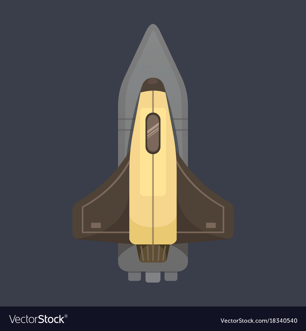 Rocket ship in cartoon style new businesses Vector Image