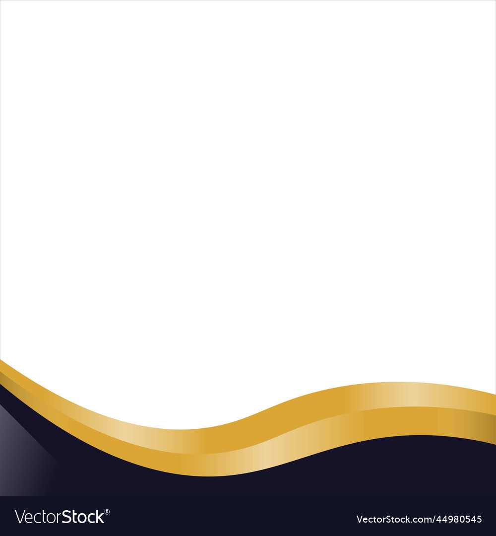 Black gold footer design template Royalty Free Vector Image