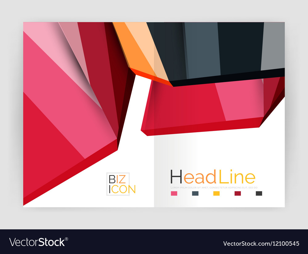 Business annual report abstract backgrounds Vector Image