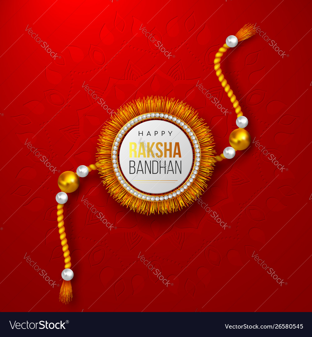 Happy raksha bandhan festival design Royalty Free Vector