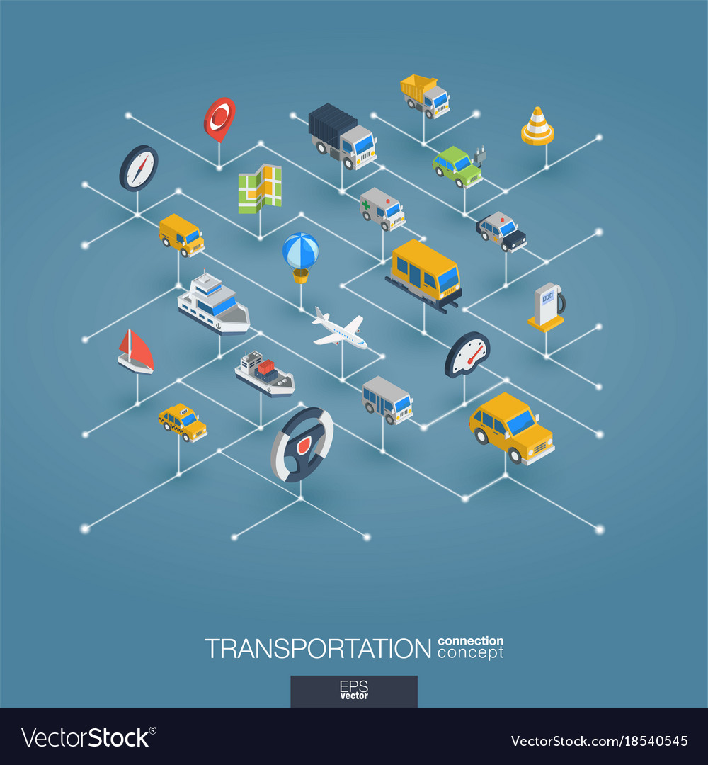 Архитектура mule. Transport connection. Транспортные перевозки. Sustainable transport. Изометрическая сеть.