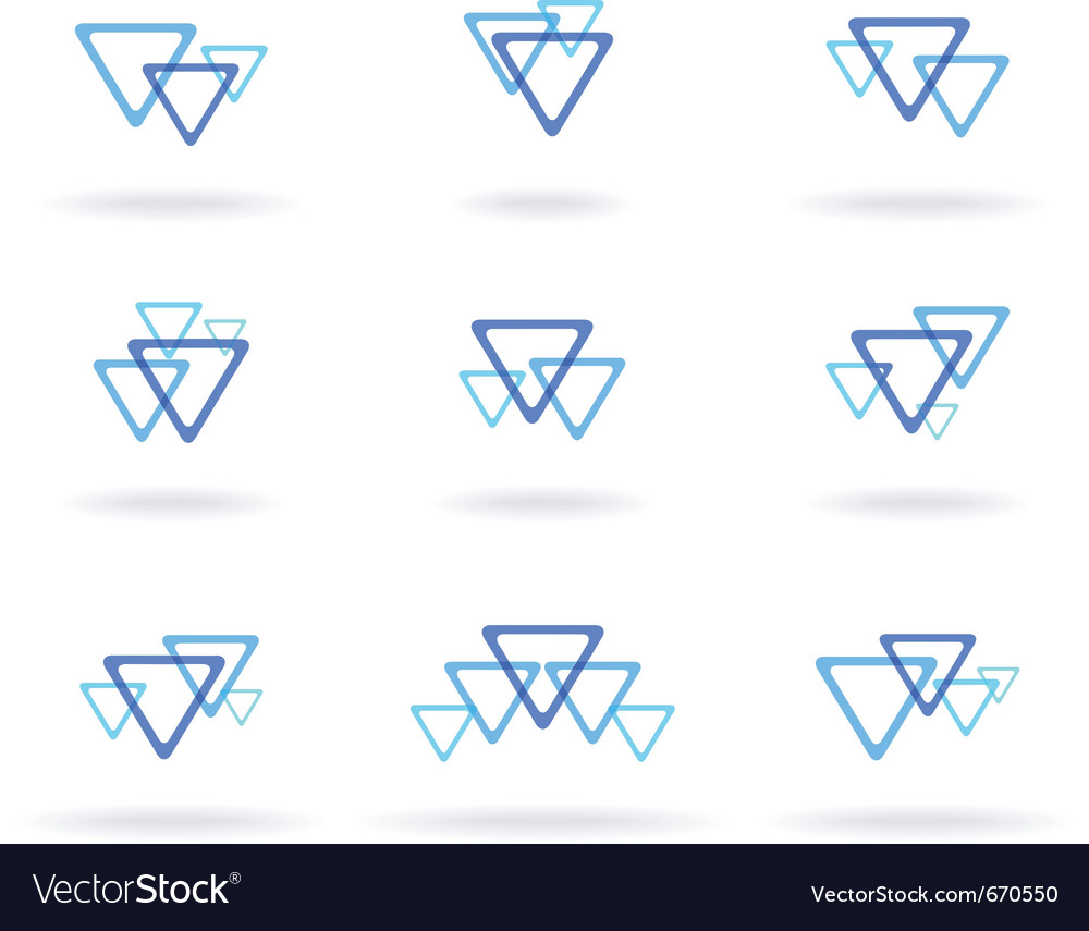 Blue design elements