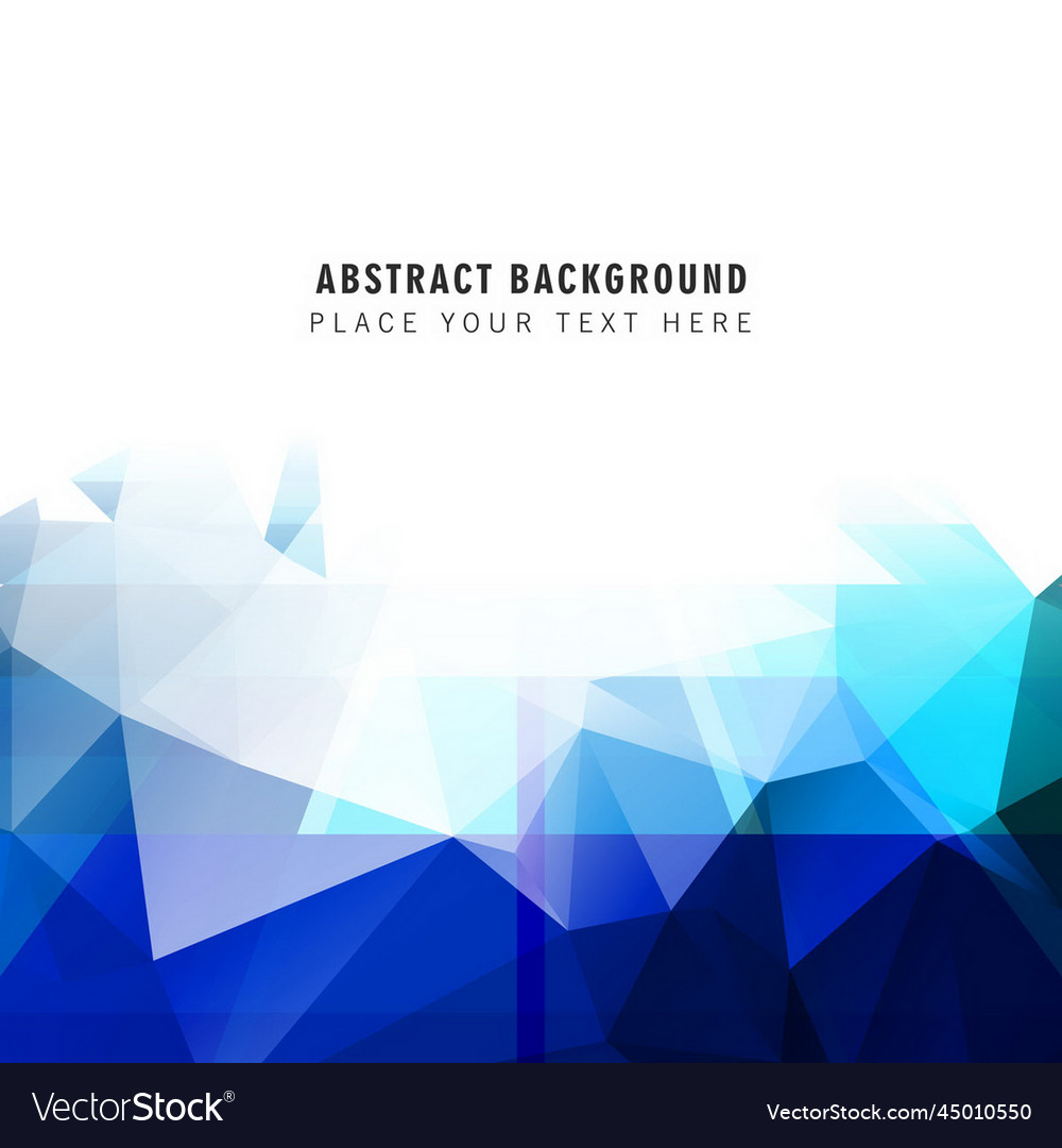 Blue polygonal background Royalty Free Vector Image