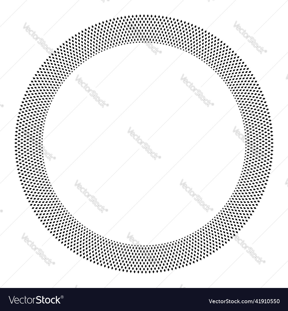 Circle pattern for round frame Royalty Free Vector Image