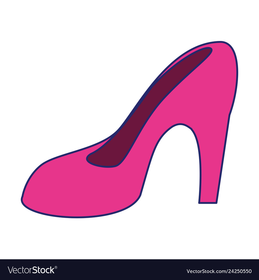 Fashion High Heel Isolated Royalty Free Vector Image