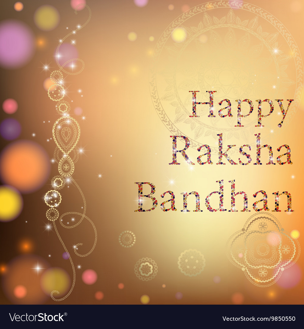 Happy raksha bandhan celebration Royalty Free Vector Image