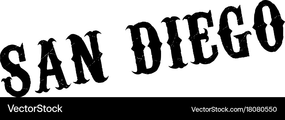 San diego rubber stamp Royalty Free Vector Image