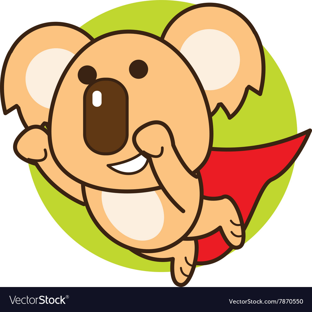 Super koala Royalty Free Vector Image - VectorStock