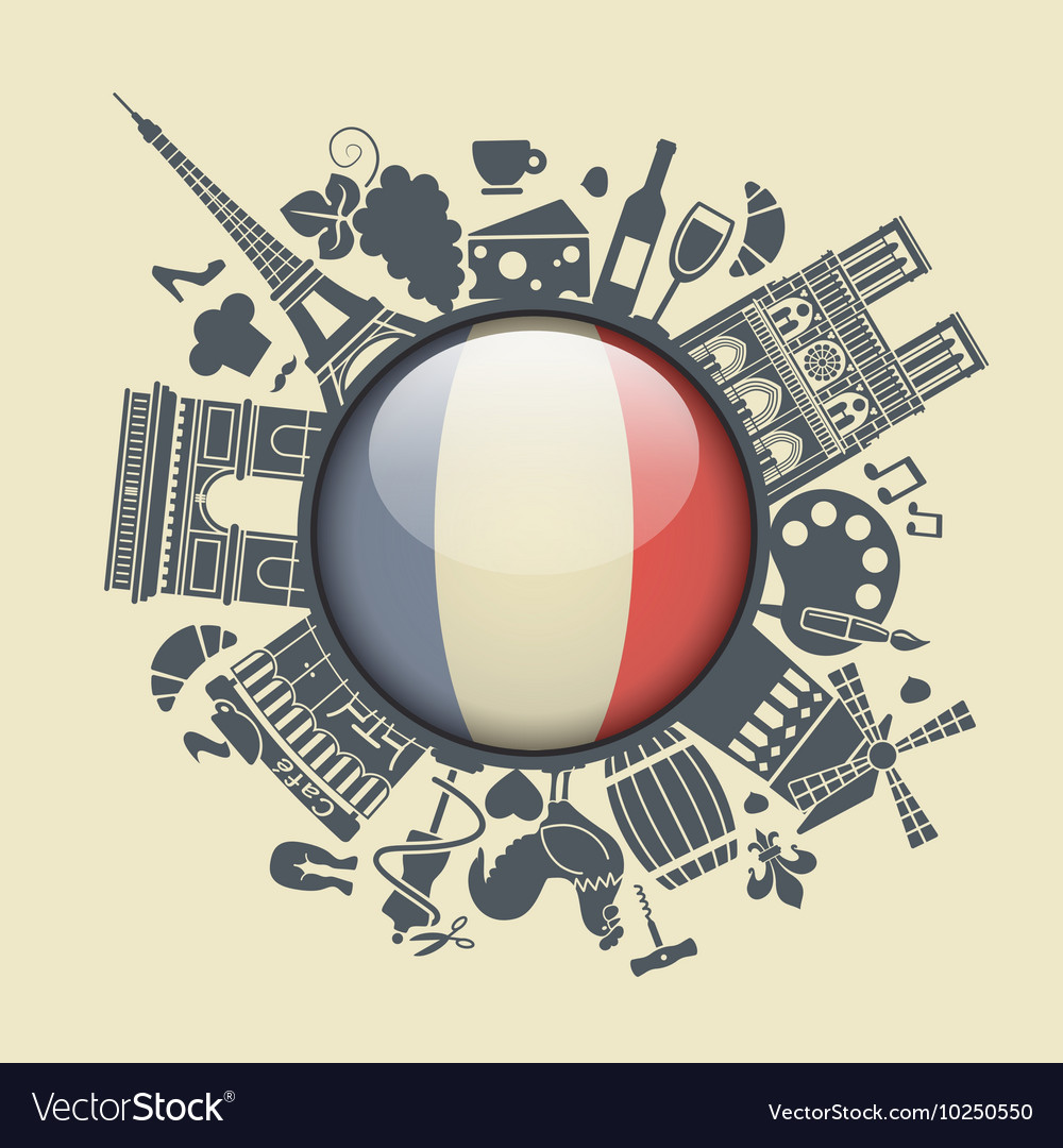 Symbol of france Royalty Free Vector Image - VectorStock