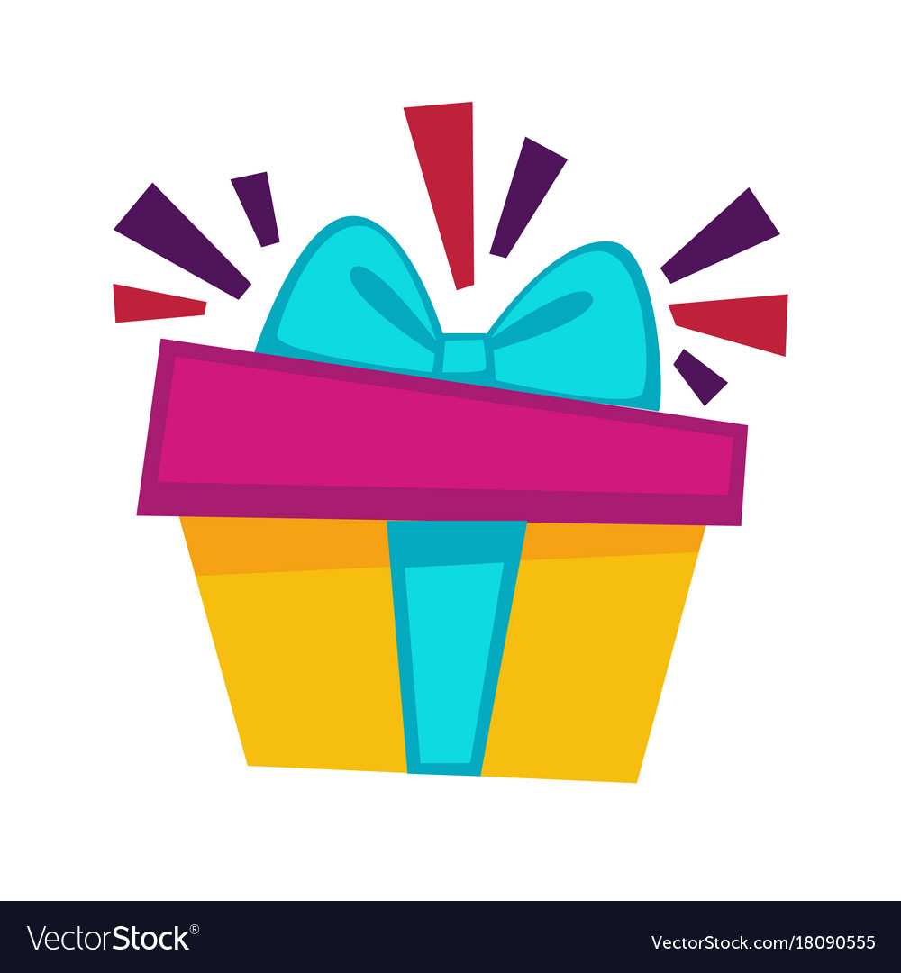 Download Happy birthday gift box design template for Vector Image