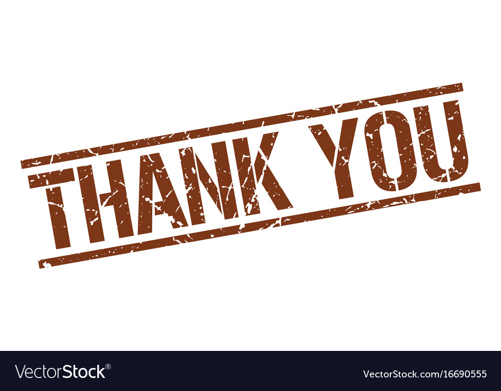 Thank you stamp Royalty Free Vector Image - VectorStock