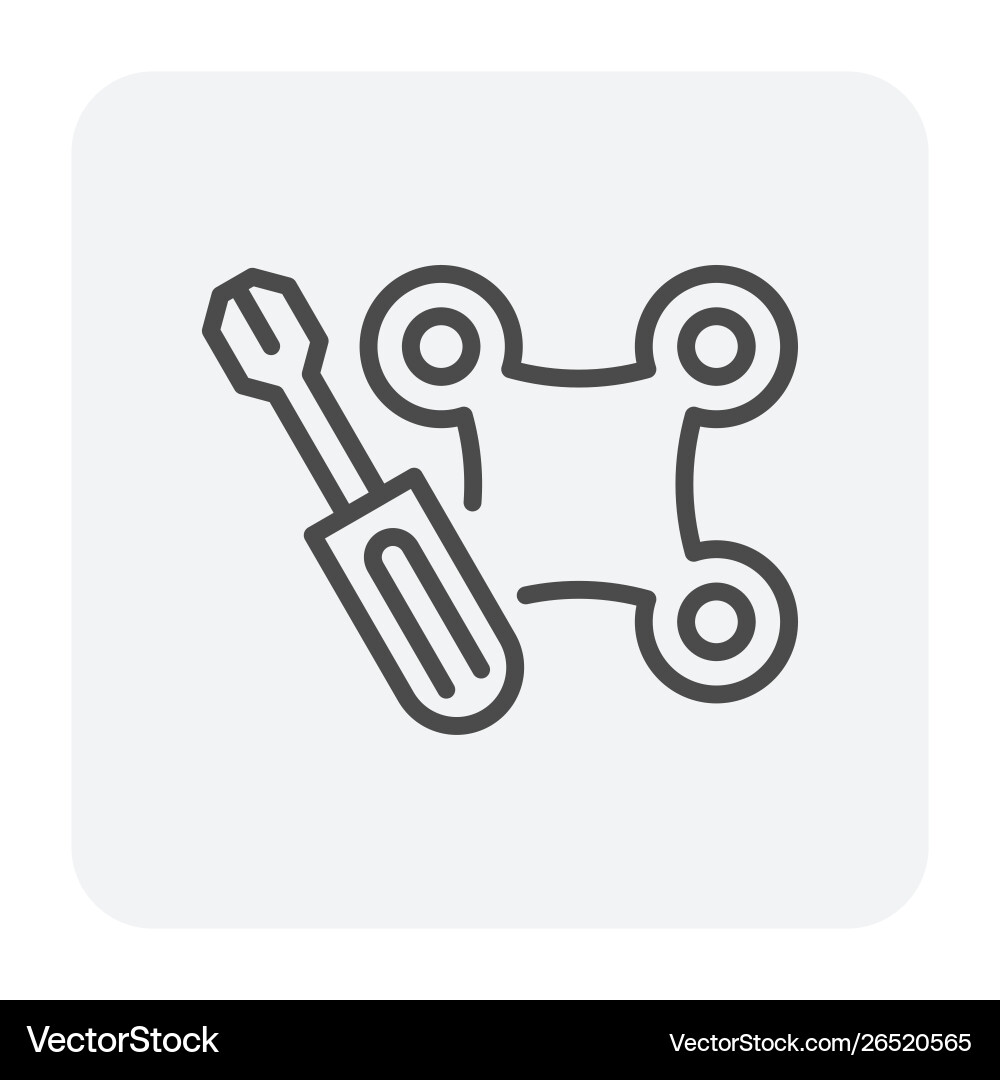 Drone screwdriver icon Royalty Free Vector Image