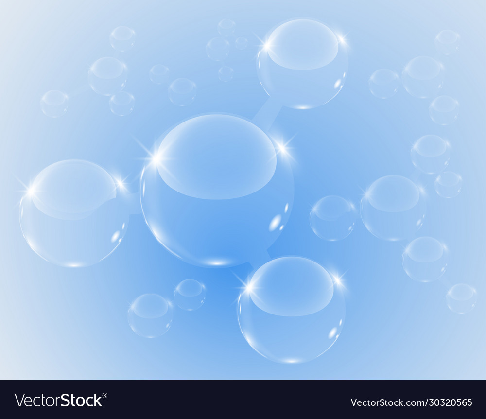 Image A Small Molecular Structure Royalty Free Vector Image