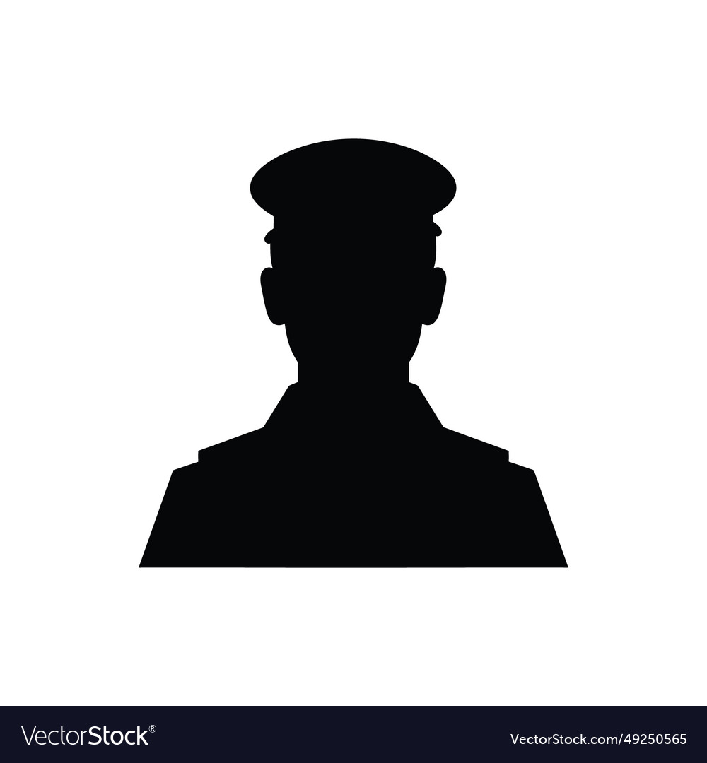 Military personnel icon Royalty Free Vector Image