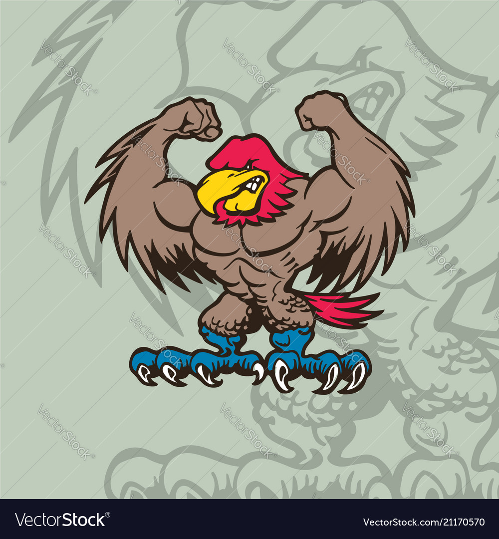Eagle mascot character cartoon character Vector Image Eagle mascot character cartoon character Vector Image