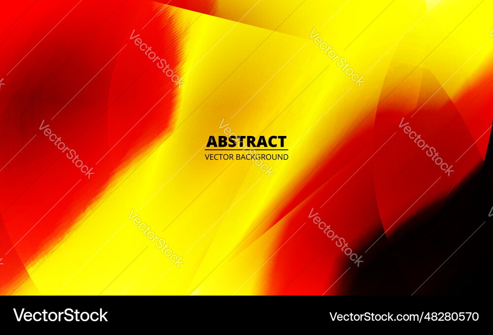Red and yellow modern wide abstract background Vector Image