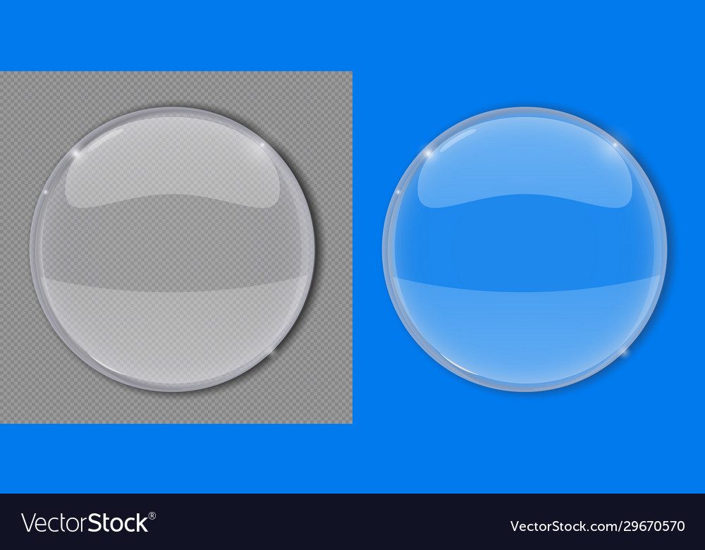 White glass lens Royalty Free Vector Image - VectorStock