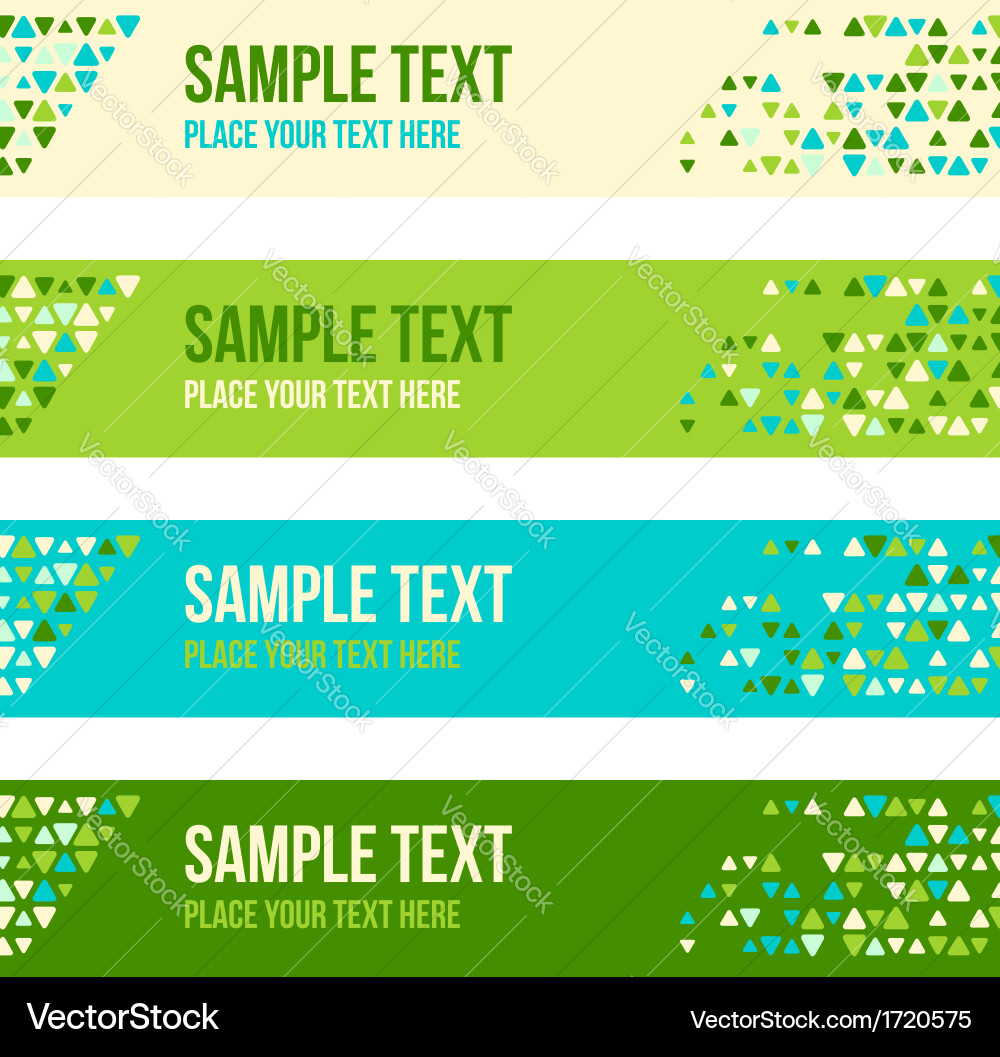 Abstract Patterned Banner Background Royalty Free Vector