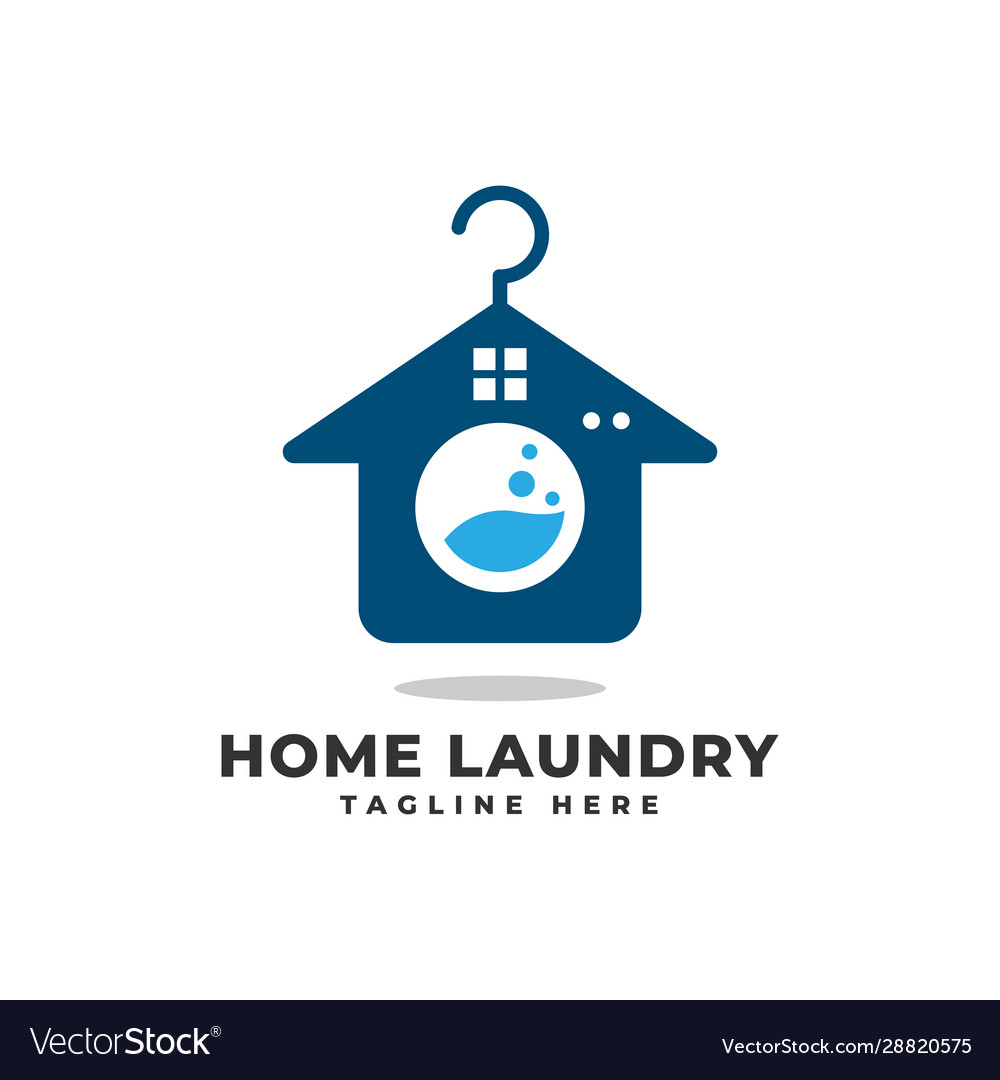 Laundry home logo icon