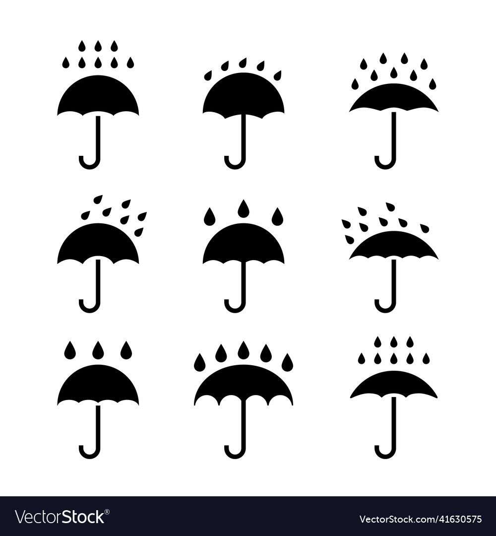 Umbrella icon rain protection