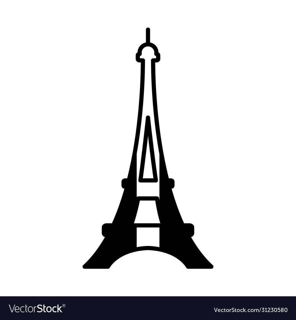 Bastille day concept eiffel tower with france Vector Image