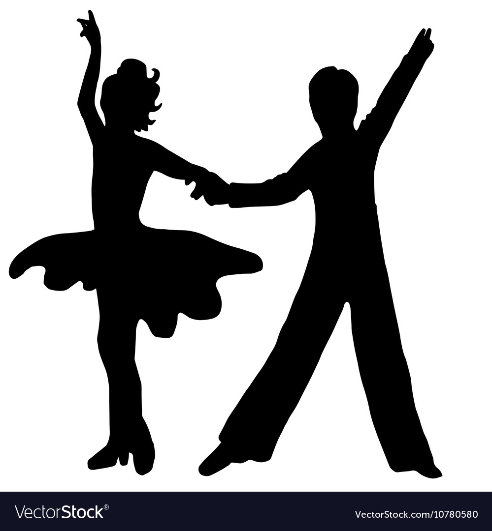 High quality original pair kids dance isolated on Vector Image