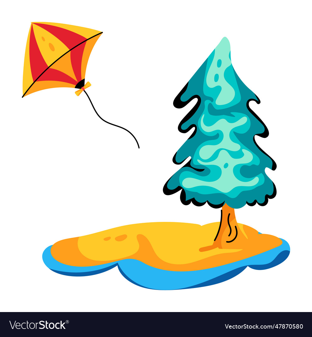 Kite festival Royalty Free Vector Image VectorStock