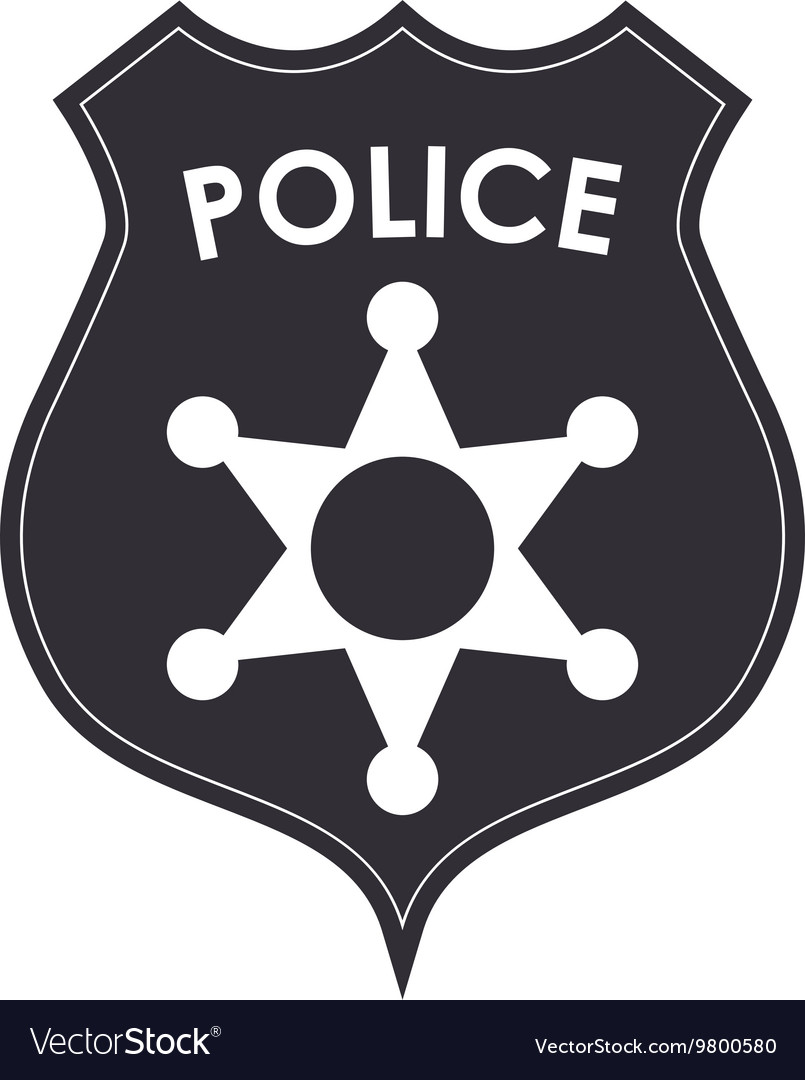 Download Police badge icon Royalty Free Vector Image - VectorStock