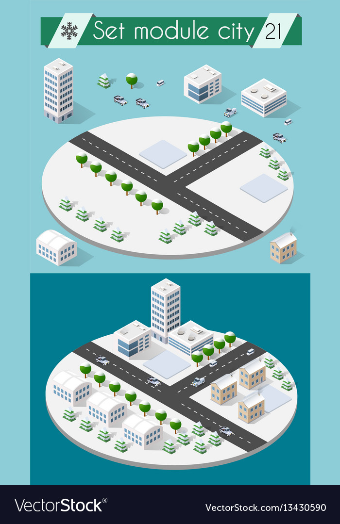 Cityscape design elements Royalty Free Vector Image