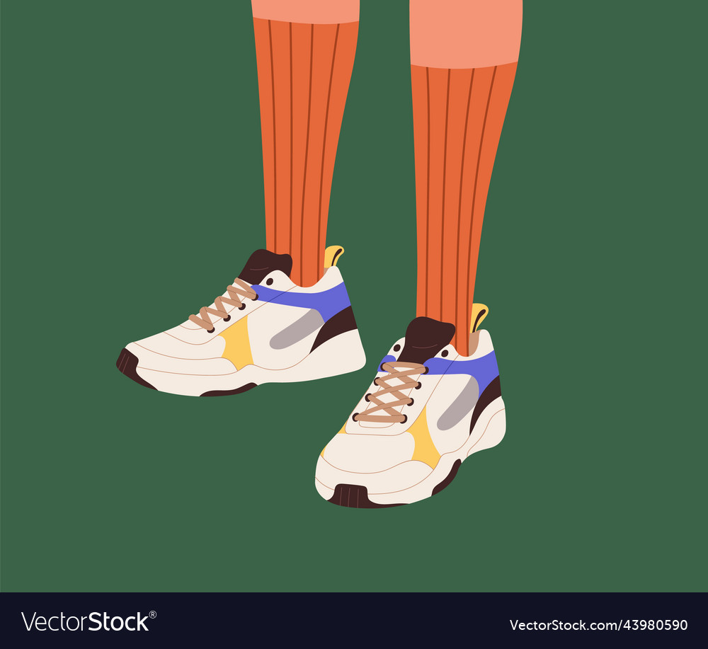 Long socks with on sale sneakers