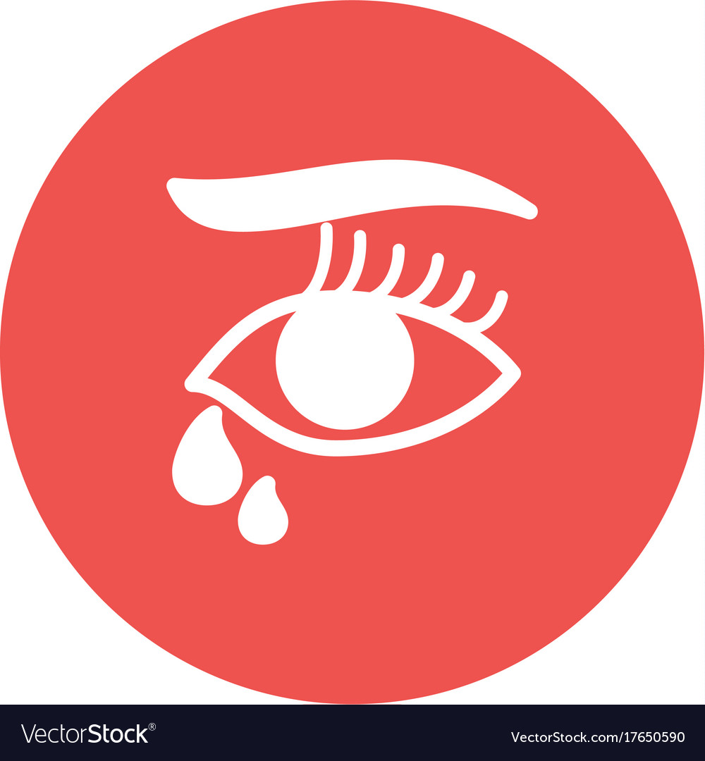 Tears in eyes Royalty Free Vector Image - VectorStock