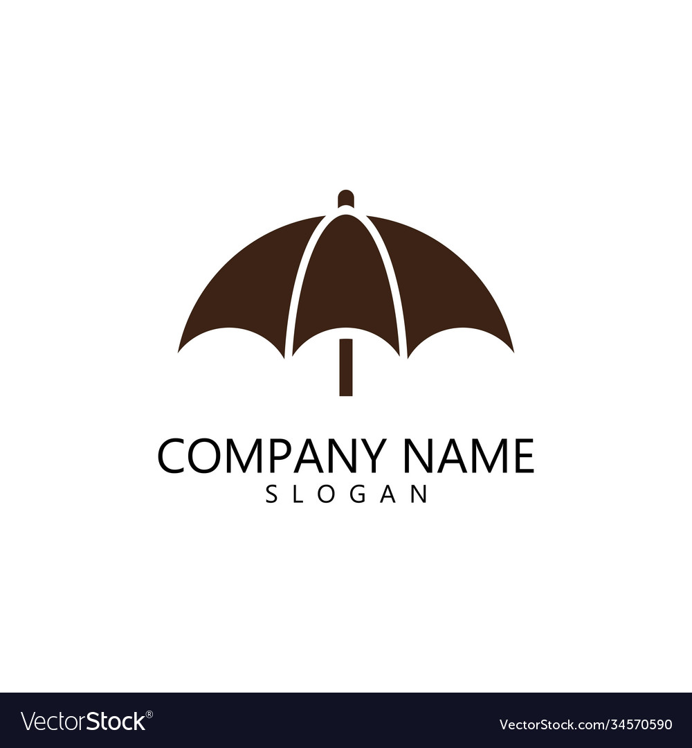 Umbrella logo Royalty Free Vector Image - VectorStock