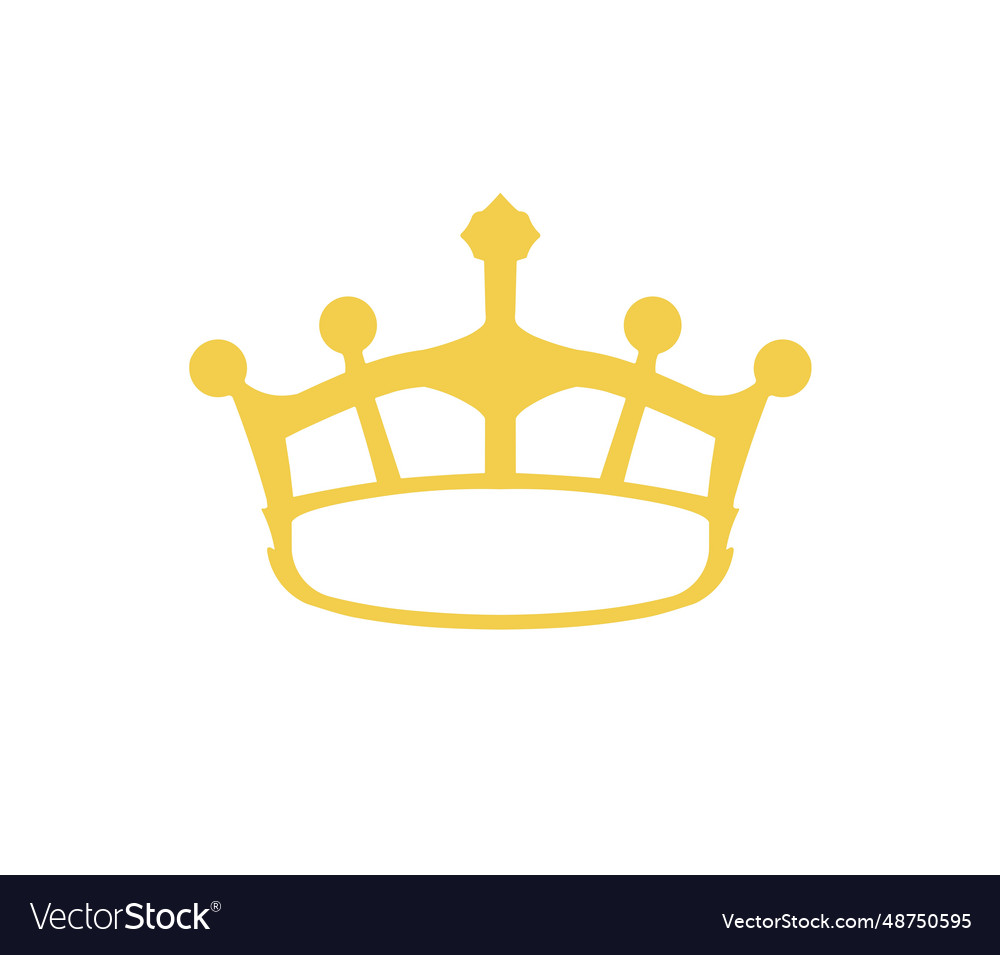 Crown golden logo image Royalty Free Vector Image