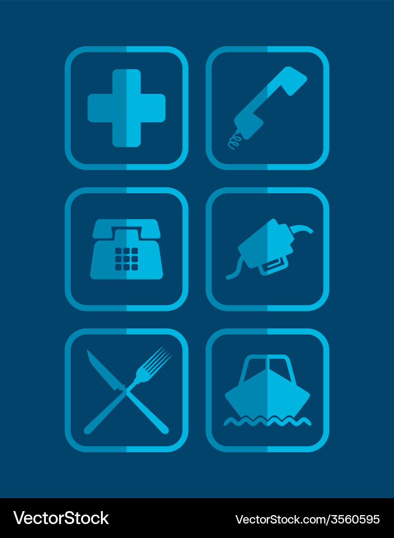 Icon set Royalty Free Vector Image - VectorStock