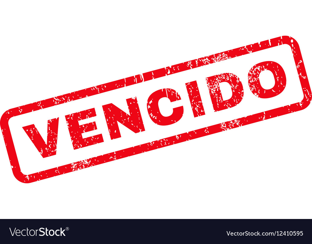 Vencido rubber stamp Royalty Free Vector Image