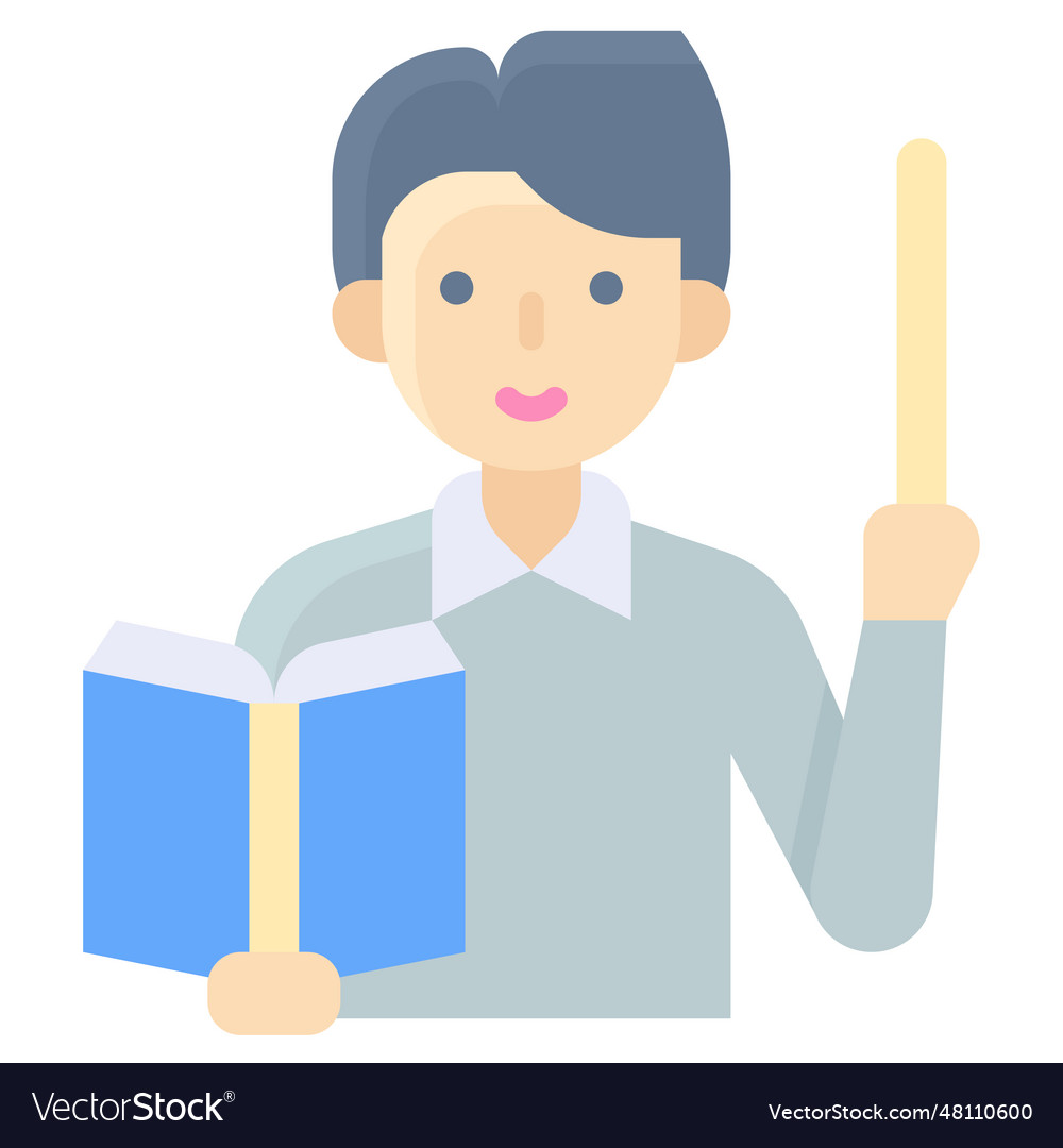 Teaching icon an avatar that is related Royalty Free Vector