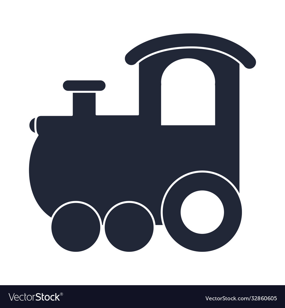 Cartoon train wagon toy object for small children Vector Image Cartoon train wagon toy object for small children Vector Image