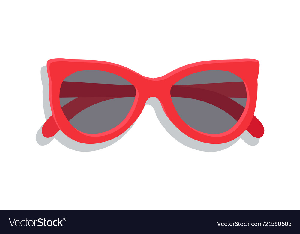 Modern sunglasses with round lenses banner Vector Image