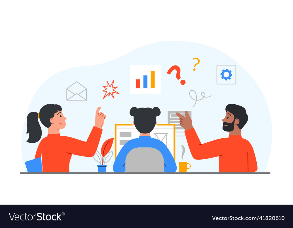 Concept of start up Royalty Free Vector Image - VectorStock