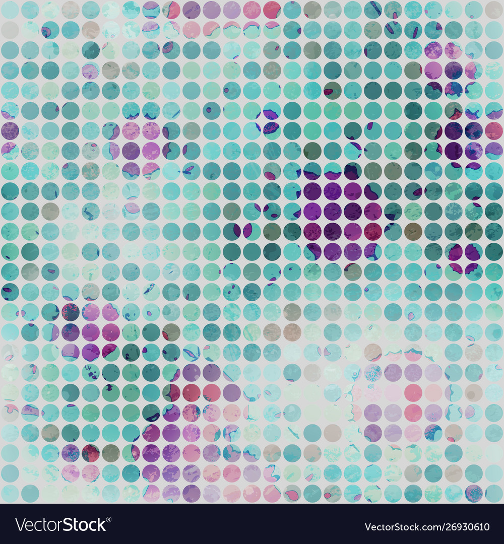 Grunge circle texture with spots effect vector image Grunge circle texture with spots effect