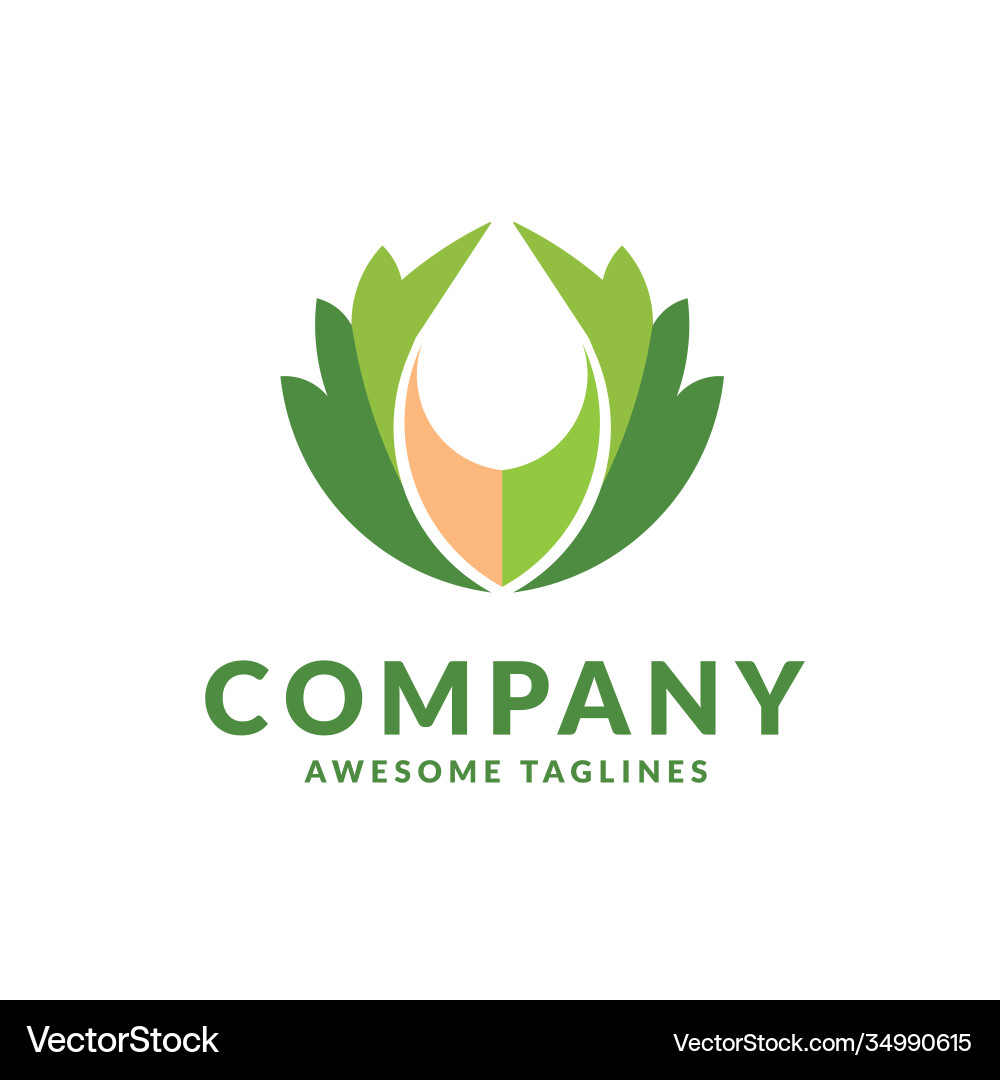 Green leaf Royalty Free Vector Image - VectorStock
