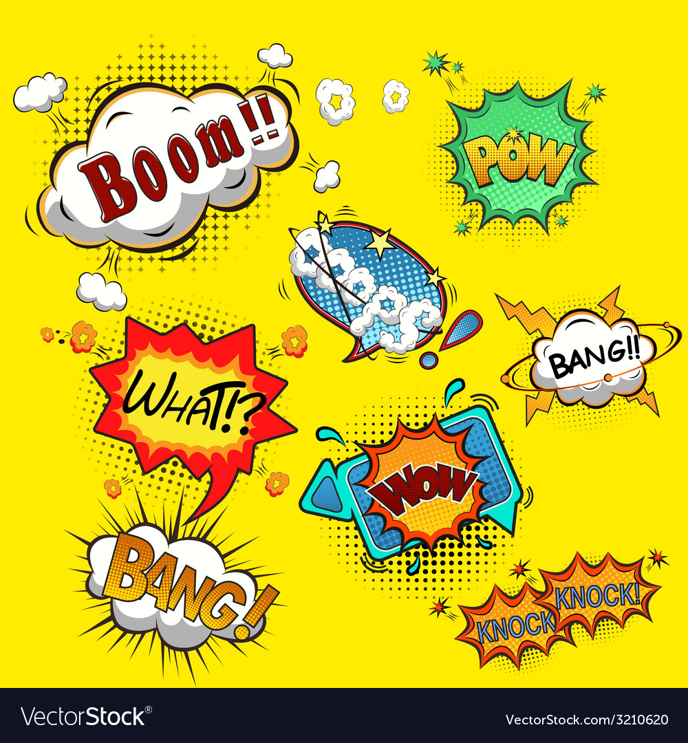 Comic speech bubbles Royalty Free Vector Image