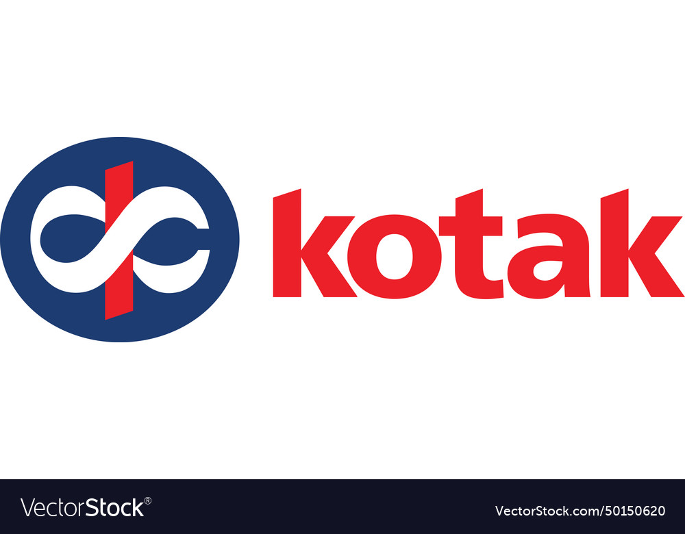 Kotak mahindra bank india logo Royalty Free Vector Image