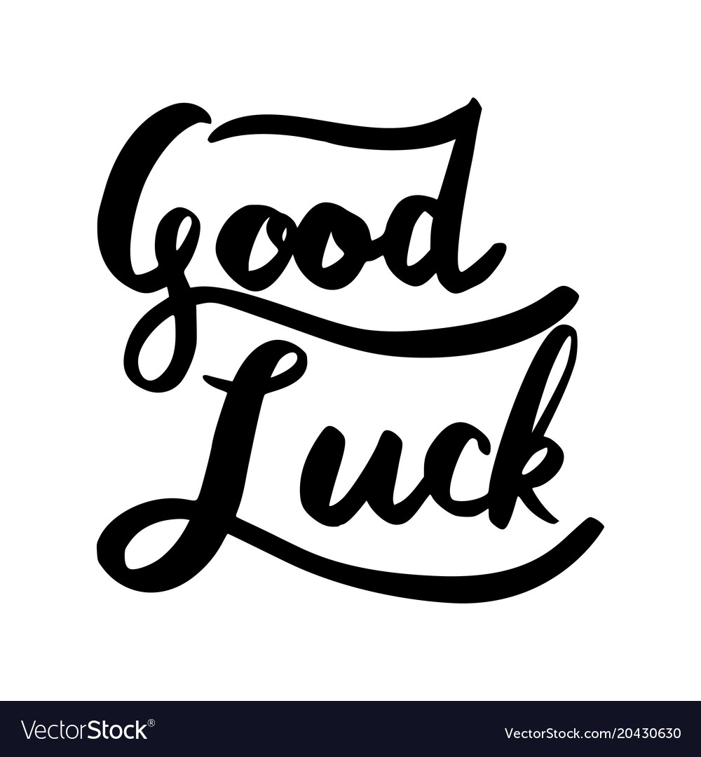 good-luck-word-lettering-royalty-free-vector-image